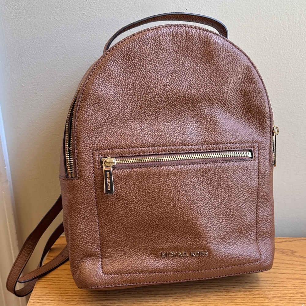 Michael Kors Tan Leather Backpack